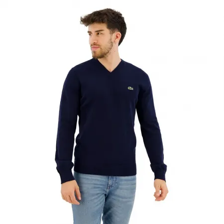 라코스테 클래식 Fit Ribbed V Cotton 스웨터 137684953
