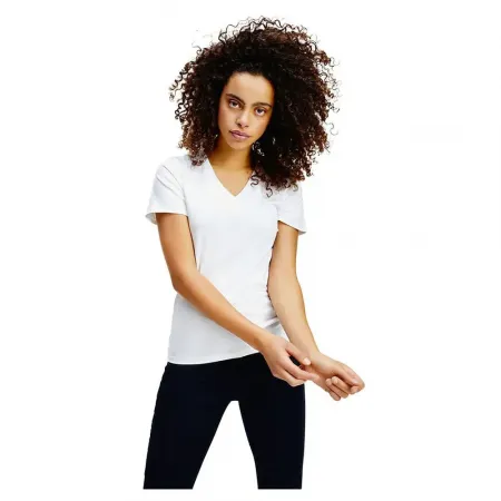 타미힐피거 Skinny Stretch 반팔 V넥 티셔츠 137951177