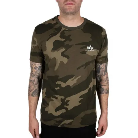 알파 인더스트리 Basic Small Logo Camo 반팔 티셔츠 138022137