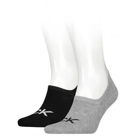 캘빈클라인 Footie High Cut 로고 양말 2 켤레 138240513