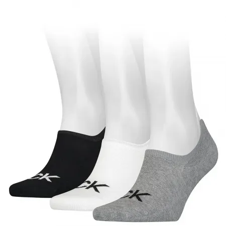 캘빈클라인 Footie High Cut 로고 양말 3 켤레 138240517