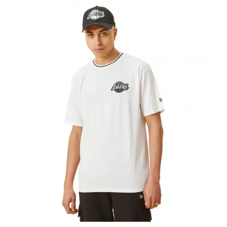 뉴에라 에센셜 그래픽 Oversize LA 레이커스 반팔 티셔츠 138630191