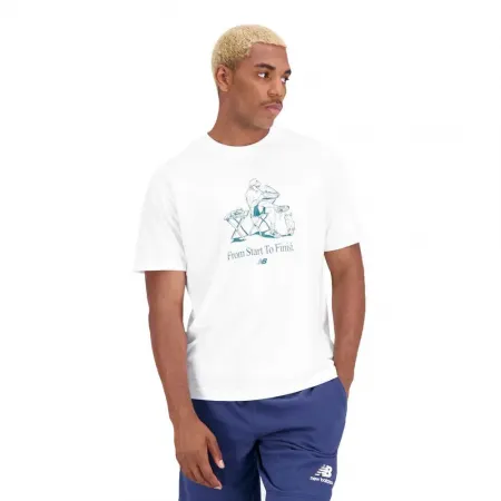 뉴발란스 Essentials Cafe Grandpa Cotton 반팔 티셔츠 139471658