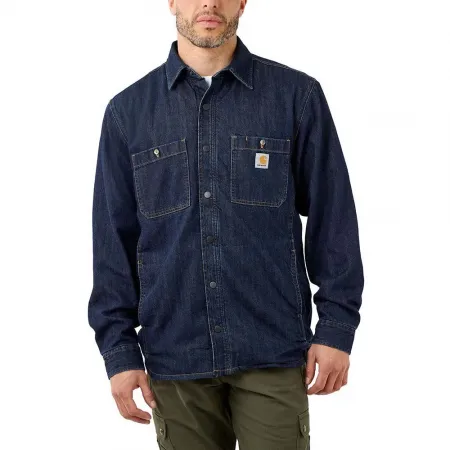 칼하트 Snap Front Relaxed Fit Denim 자켓 139816227