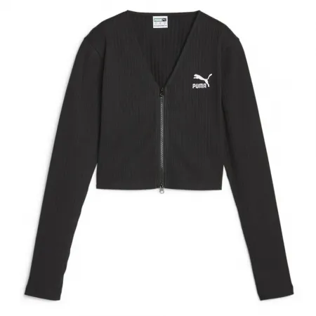푸마 클래식s Ribbed Long 긴팔 V넥 티셔츠 139911419