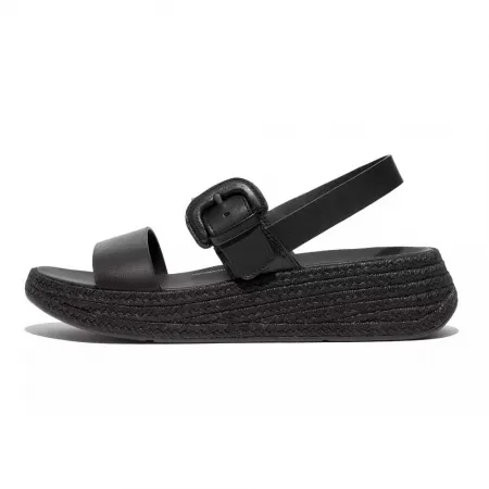 핏플랍 F-Mode Espadrille Buckle Leather Flatform 샌들 140168855