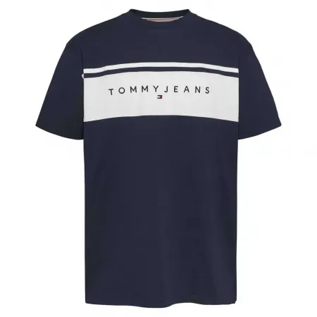 타미힐피거 Reg Linear Cut & Sew 반팔 티셔츠 140372867