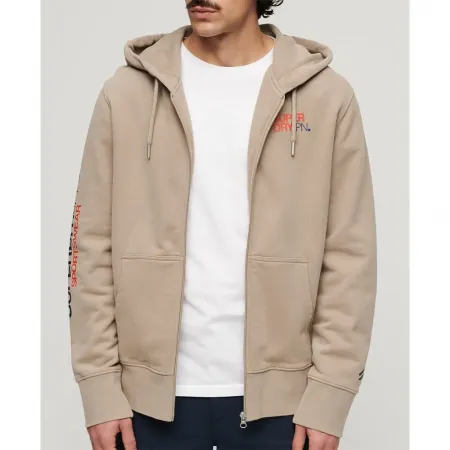 슈퍼드라이 Sportswear 로고 Loose 풀지퍼 스웨터 140588665