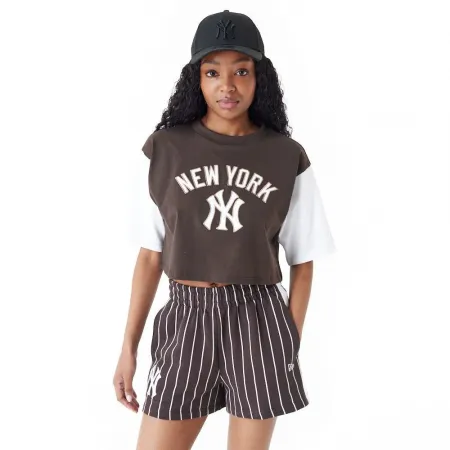 뉴에라 MLB Lifestyle Crop 뉴욕 양키즈 반팔 티셔츠 140595751