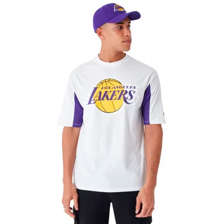 뉴에라 NBA Mesh Panel LA 레이커스 반팔 티셔츠 140595874