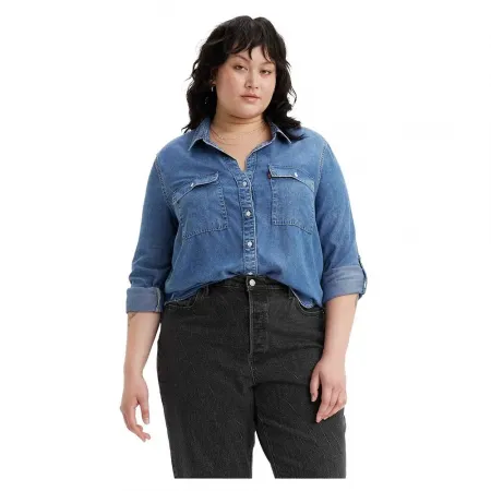 리바이스 Doreen Utility Plus Size 긴팔 셔츠 140641525