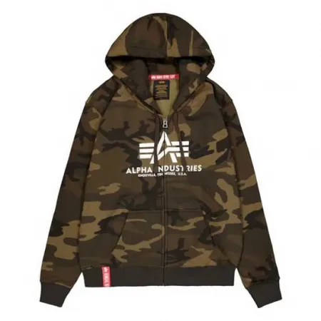 알파 인더스트리 Basic Camo 풀지퍼 스웨터 141044998
