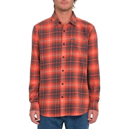 볼컴 Caden Plaid 긴팔 셔츠 141069562