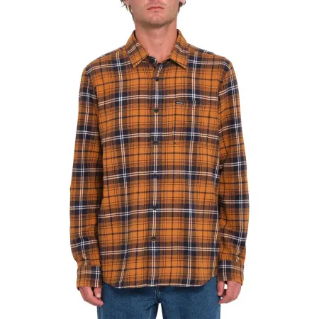 볼컴 Caden Plaid 긴팔 셔츠 141069563