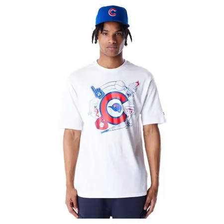 뉴에라 MLB Food 그래픽 Chicago Cubs 반팔 티셔츠 141118836