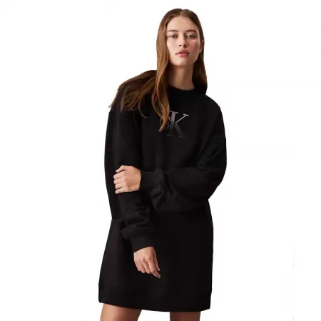 캘빈클라인 Embroidered Monologo 긴팔 짧은 원피스 141475766