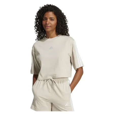 아디다스 에센셜 3 Stripes Cotton Loose 반팔 티셔츠 141515972