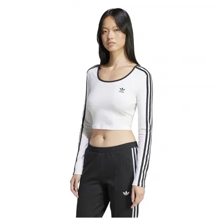아디다스 아디컬러 3 Stripes Crop 긴팔 상의 141517090