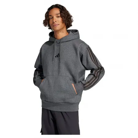 아디다스 에센셜 3 Stripes 플리스 후드티 141541411