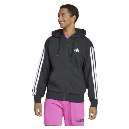 아디다스 에센셜 3 Stripes French Terry 풀지퍼 스웨터 141541427