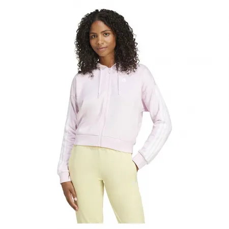 아디다스 에센셜 3 Stripes French Terry 풀지퍼 스웨터 141541430