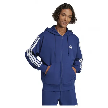 아디다스 에센셜 3 Stripes French Terry 풀지퍼 스웨터 141541433