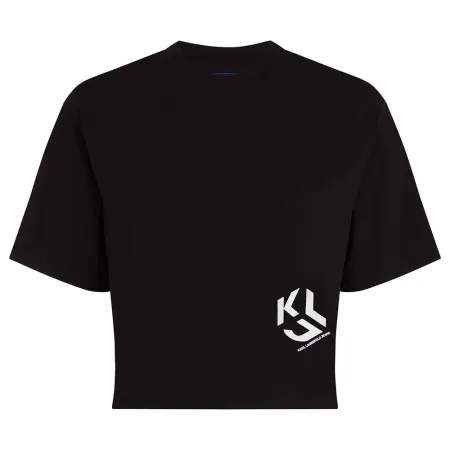 KARL LAGERFELD Reg Cropped Monogram 반팔 티셔츠 141554482