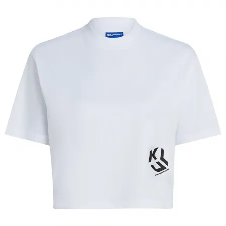 KARL LAGERFELD Reg Cropped Monogram 반팔 티셔츠 141554483