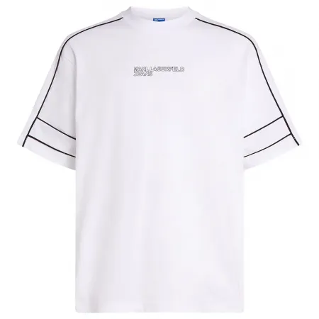 KARL LAGERFELD Relaxed Piping 반팔 티셔츠 141554510