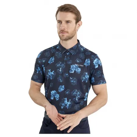 캘빈클라인 Cyber Floral Printed 반팔 폴로 셔츠 141556070