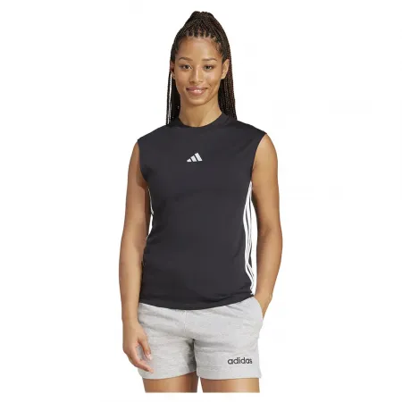 아디다스 에센셜 3 Stripes Cotton Lifestyle Tank 나시 티셔츠 141585246