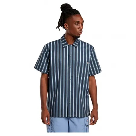 디키즈 Multi Stripe Work 반팔 셔츠 141657442