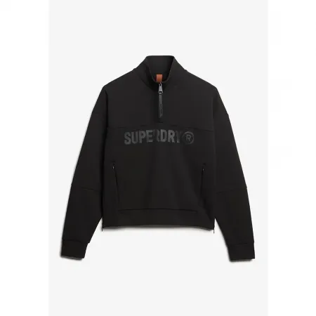 슈퍼드라이 Active Tech 로고 Relaxed 하프 지퍼 스웨터 141662897