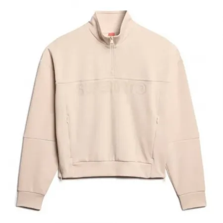 슈퍼드라이 Active Tech 로고 Relaxed 하프 지퍼 스웨터 141662898