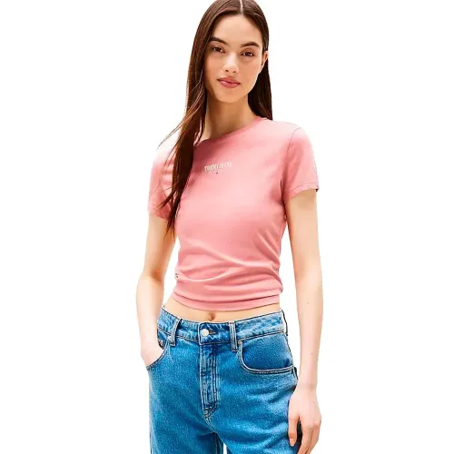 타미힐피거 Essential 로고2 Slim Fit 반팔 티셔츠 141785872