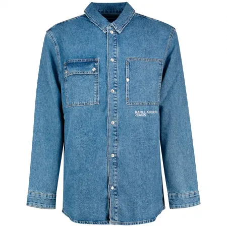 KARL LAGERFELD Utility 데님 오버셔츠 141851909