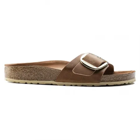 버켄스탁 Madrid Big Buckle Oiled Natural Leather 샌들 141927609