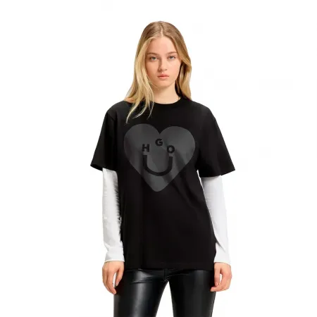 휴고 보스 빈티지 BLUE 반팔 티셔츠 142051404