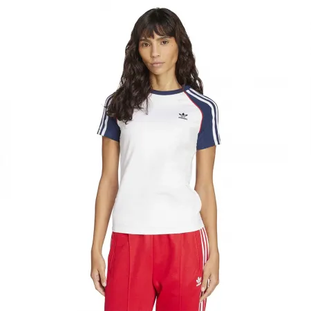 아디다스 아디컬러 3 Stripes Raglan Slim 반팔 티셔츠 142095266