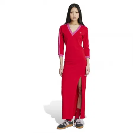 아디다스 아디컬러 클래식 3 Stripes Maxi 3/4 소매 원피스 142095411