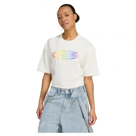 아디다스 X Jeremy Scott Pride 그래픽 반팔 티셔츠 142097392