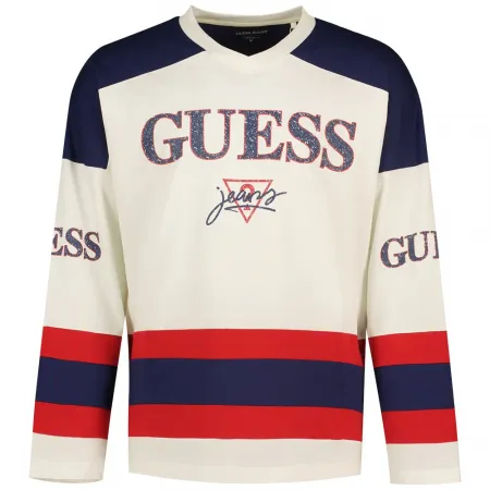 게스 Oversize Hockey 긴팔 티셔츠 142112235