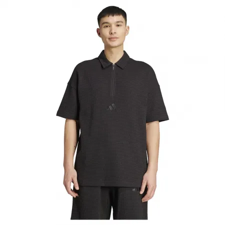 아디다스 All SZN Waffle Knit Half-Zip 반팔 폴로 셔츠 142116759