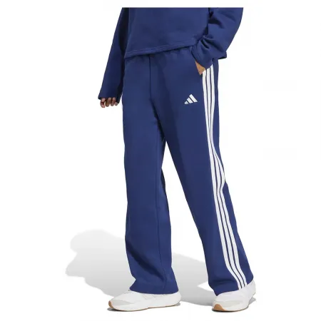 아디다스 에센셜 3 Stripes Open-Hem 플리스 조거팬츠 142156460