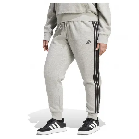 아디다스 에센셜 3 Stripes 플리스 Slim Plus 조거팬츠 142156496