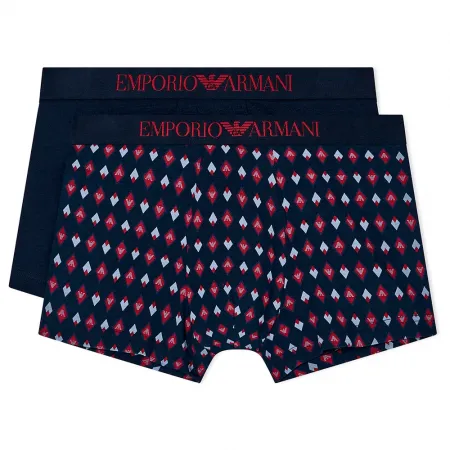 엠프리오 아르마니 Classic Pattern Mix Trunk 복서 브리프 2 팩 142165235