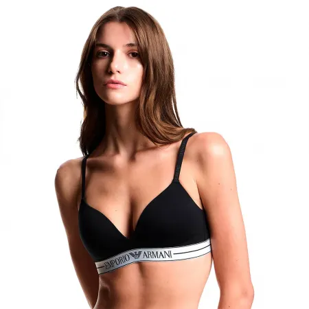 엠프리오 아르마니 Everyday cotton Padded Triangle 브라 142165480