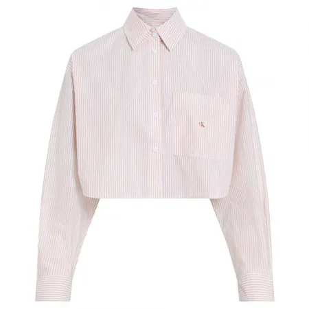 캘빈클라인 J20J225078 Crop 긴팔 셔츠 142358507