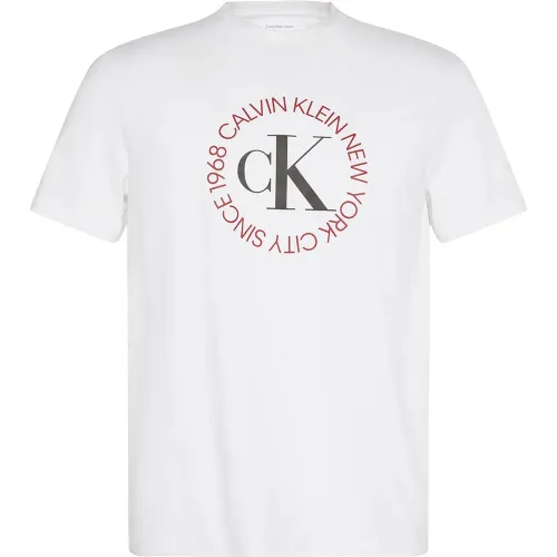 캘빈클라인 30S Word Circle 반팔 티셔츠 142418246