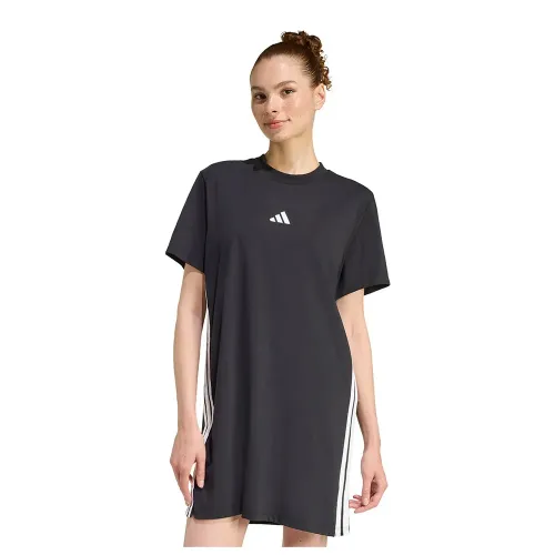 아디다스 에센셜 3 Stripes Tee 반팔 짧은 원피스 142681068